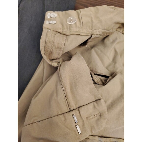 Lot of 2 George Pants Women's Size 16 Tan & Gray Stretch 'Average' Dress Slacks - Picture 8 of 16